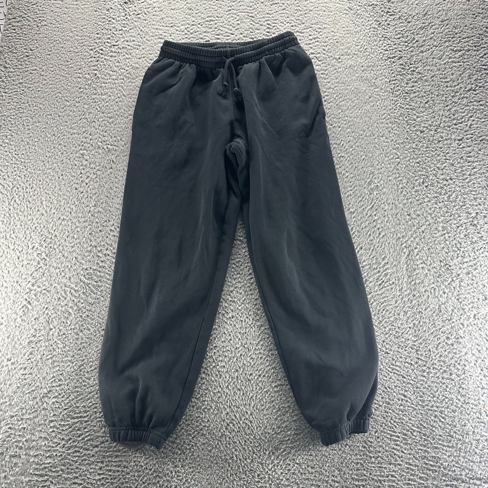 Adidas Sweatpants Men S Black Cotton Fleece Lined Jogger Performance Basketball